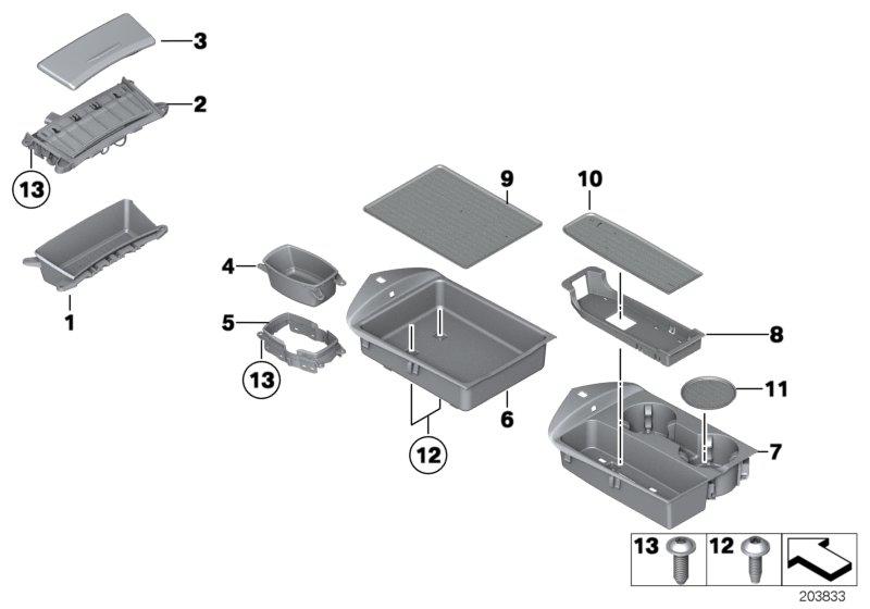 Opbergvak middenconsole