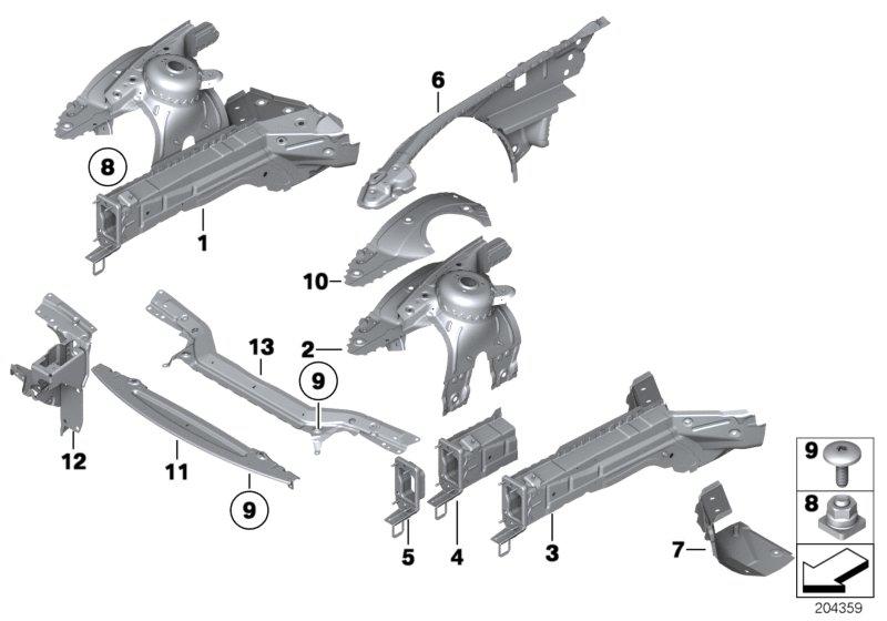 Wielkast / motordraagbalk