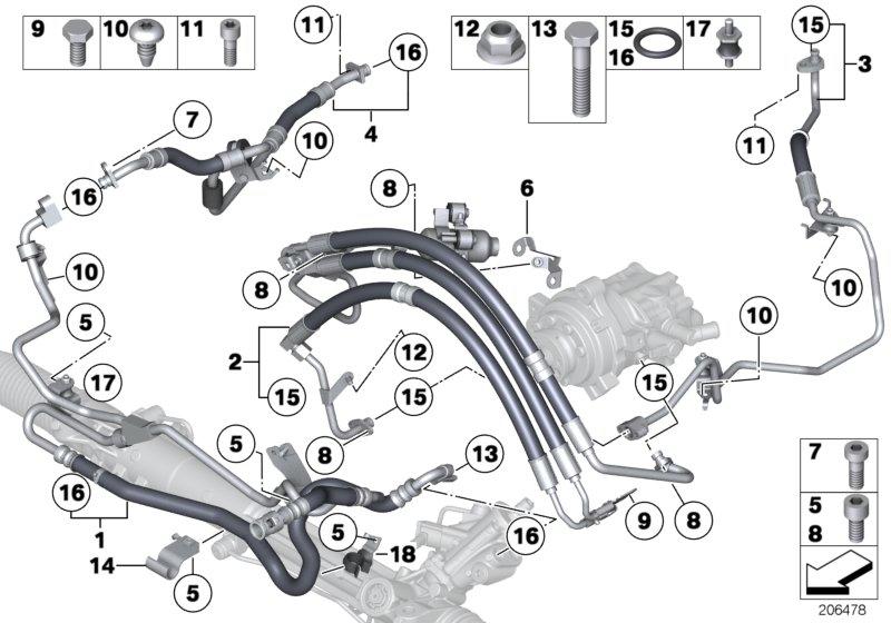 Hydrostuurinricht./olieleid./dynam.drive