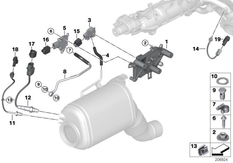 Dieselroetfiltersensoren / aanbouwdelen