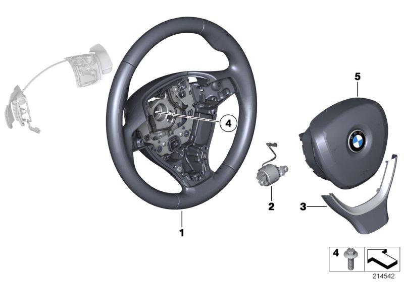 Sportstuurwiel airbag multif.  /  paddels