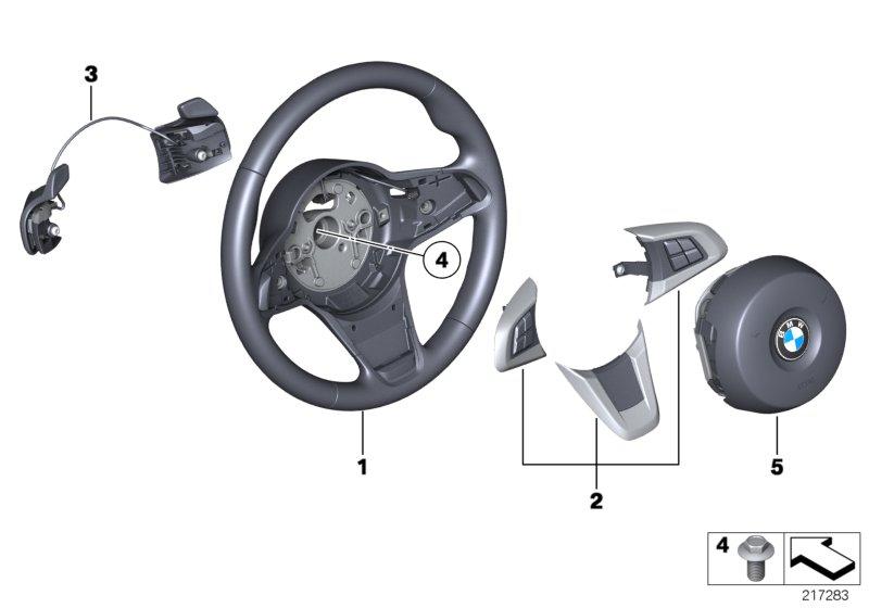 Sportstuurwiel airbag met paddels