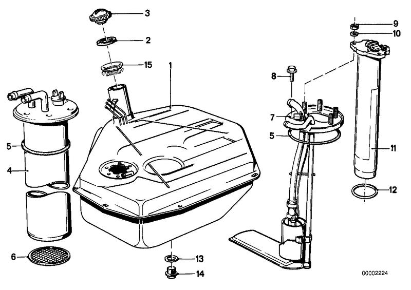 Benzinetank / benzine pomp systeem