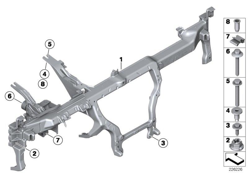 Draagbalk instrument paneel