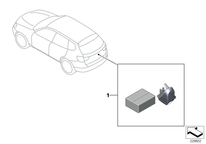 Inbouw achteruitrijcamera