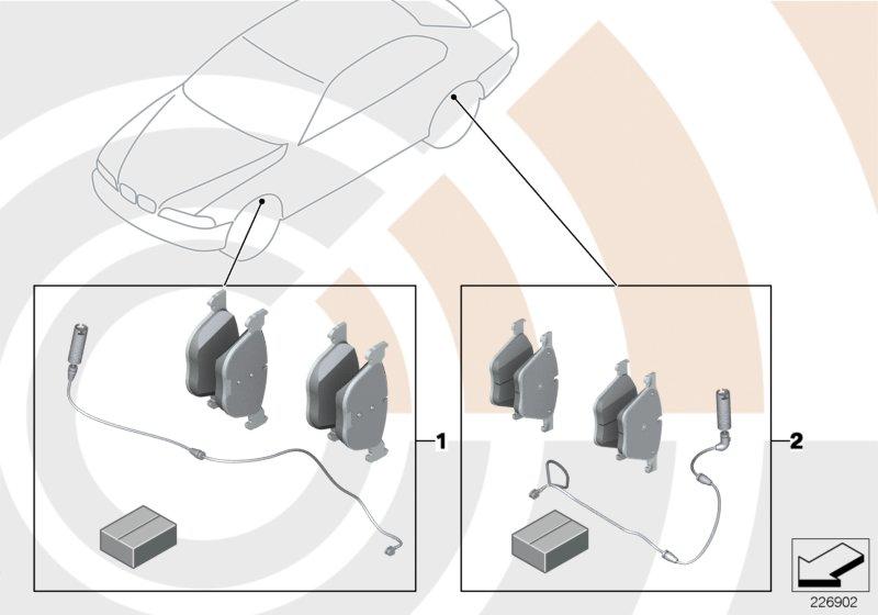 Service Kit remblokken  /  Value Line