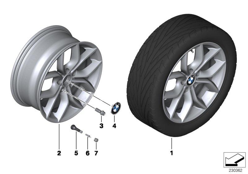 BMW LM velg Y-spaak 308