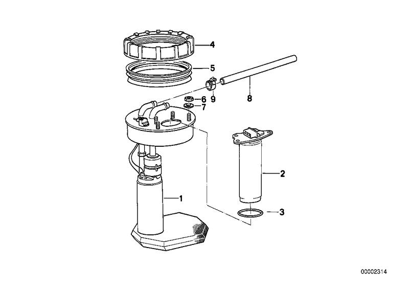 Benzinetank / benzine pomp systeem