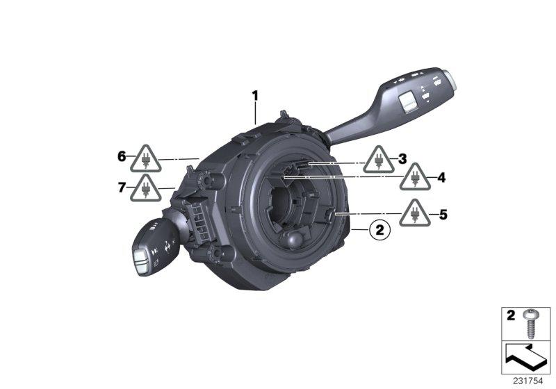 Schakelaareenheid stuurkolom