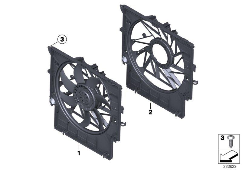 Ventilatoromlijsting, aanbouwdelen