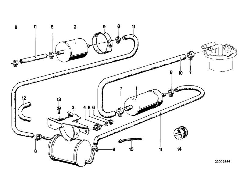 Brandstofpomp/brandstoffilter