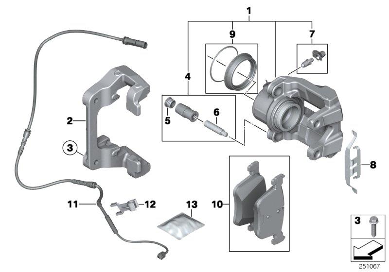 Remvoeringsensor voorrem