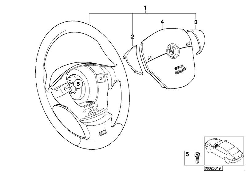 M Sportstuurwiel leder airbag-smart