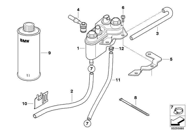 Vloeistofreservoir met integral ABS