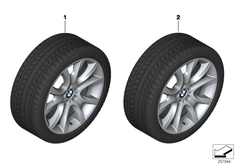 Compleet winterwiel V-spaak 257 - 19"