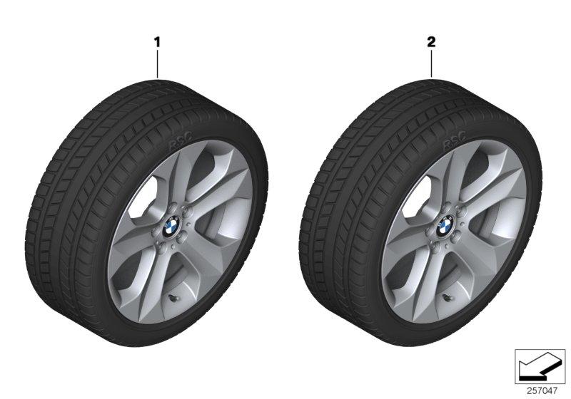 Compleet winterwiel sterspaak 232 - 19"