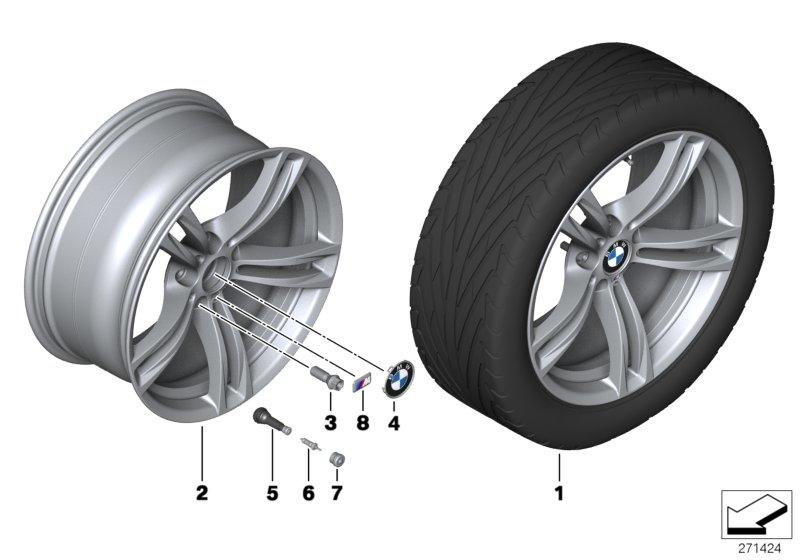 BMW LM-velg M dubbele spaak 408