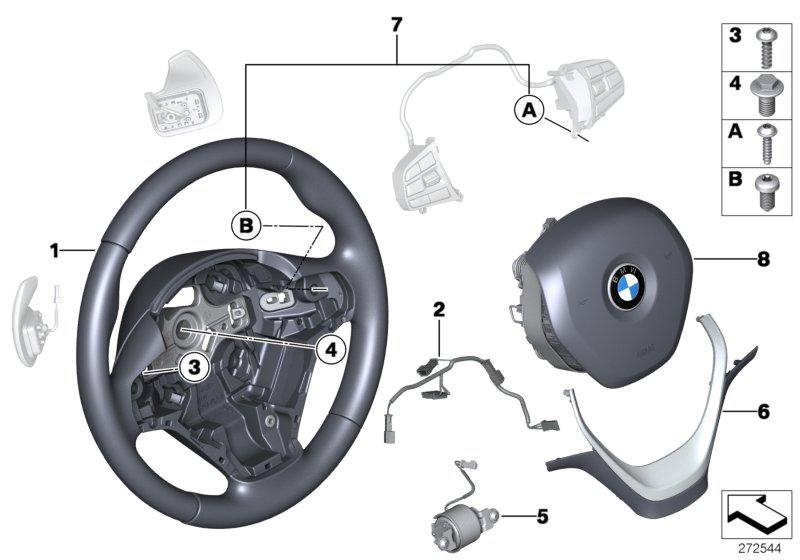 Sportstuurwiel airbag multif./ paddels