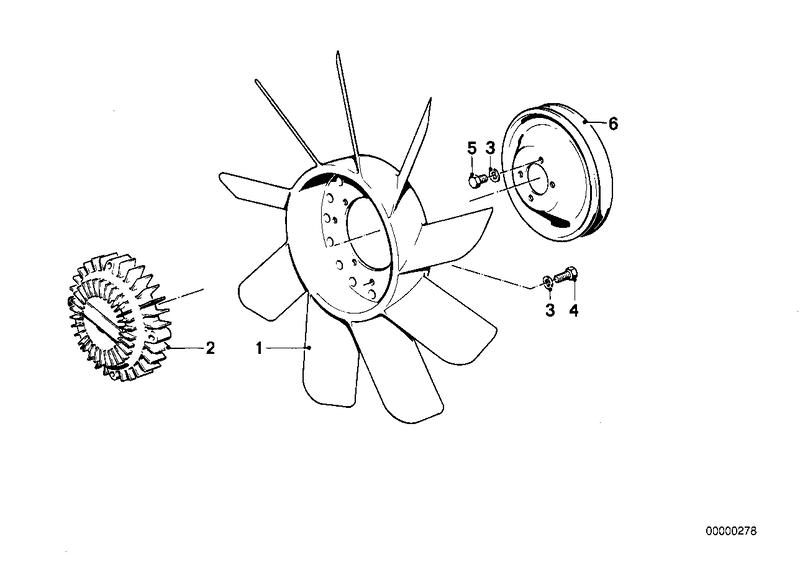 Koelsysteem-ventilator / ventilatorkoppel. 