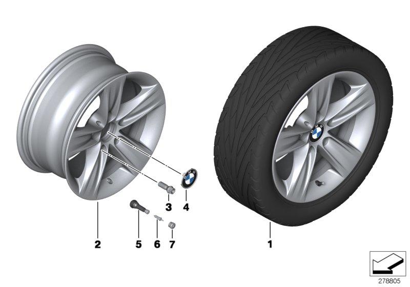 BMW LM-velg Sterspaak 391- 16''