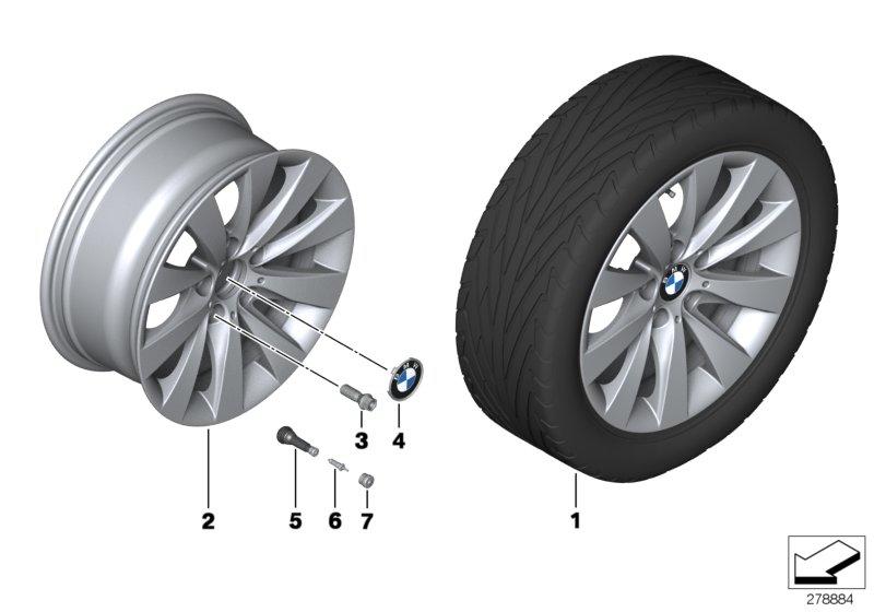 BMW LM velg V-spaak 413 - 17''