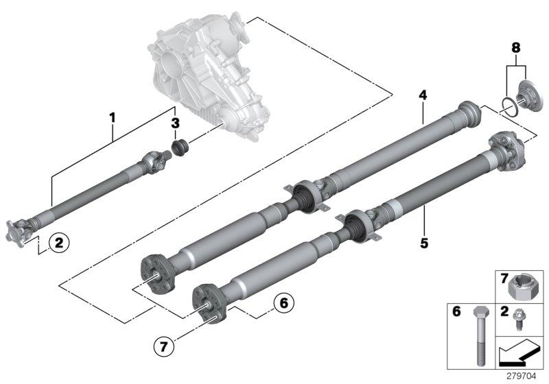 Cardanas vierwiel / Inlegmoer