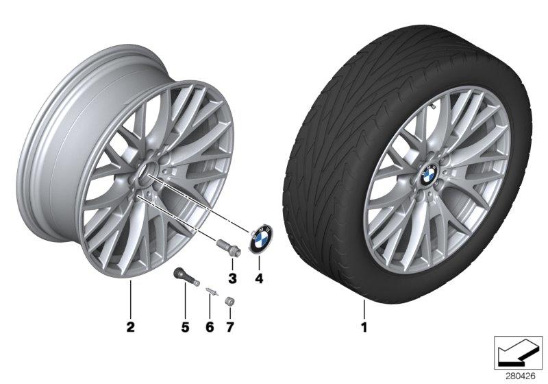 BMW LM velg kruisspaak 404-20''