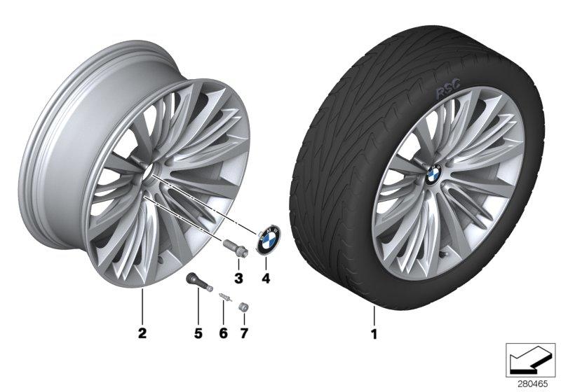 BMW LM-velg V-spaak 463