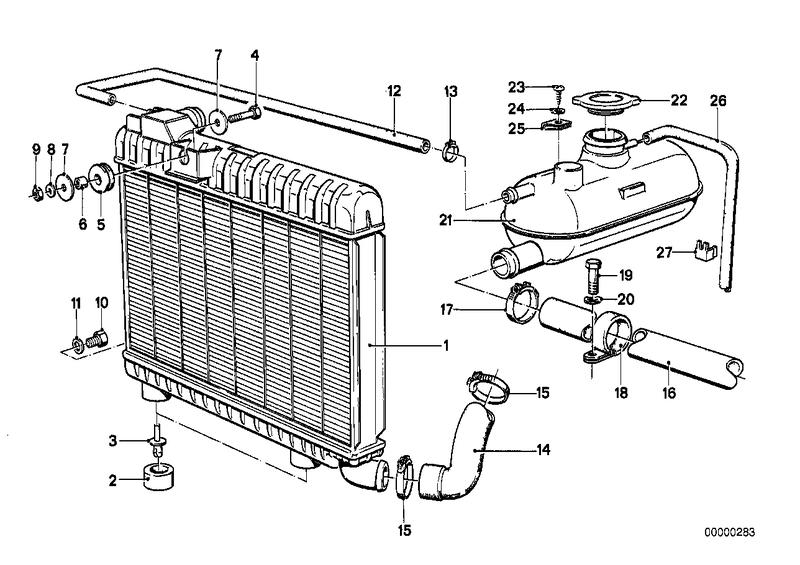 Radiateur / druk reservoir / omlysting