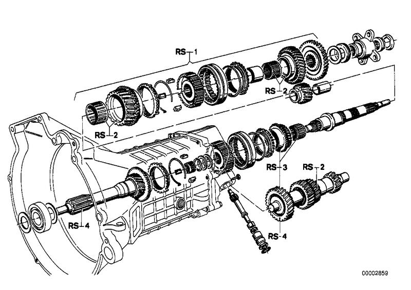 Getrag 242 tandwiel set-reparatie set