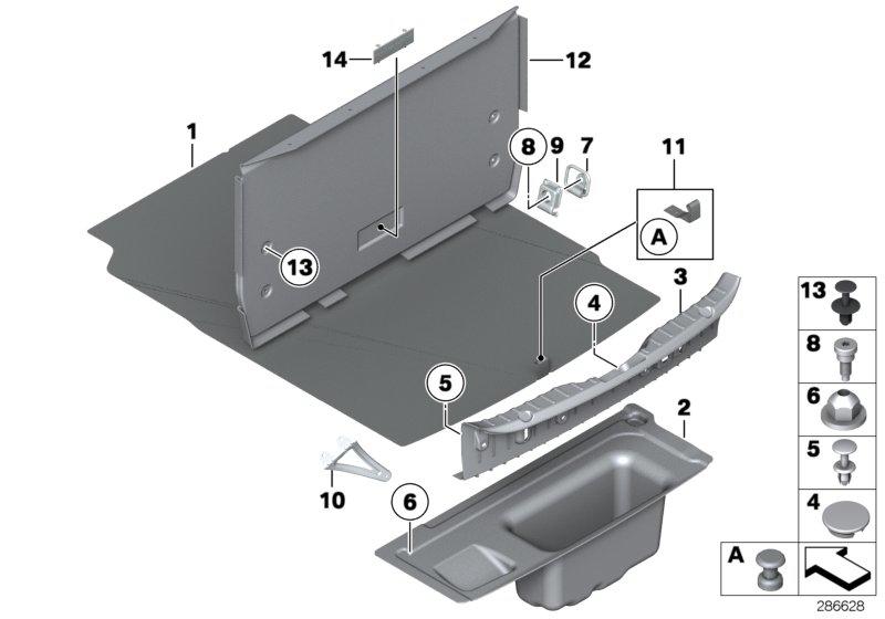 Bekleding bagageruimtebodem