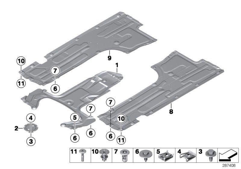 Bodembeplating vóór