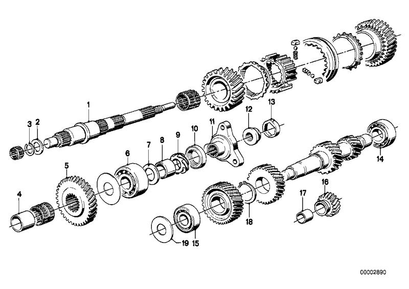 Getrag 262 tandwiel set, onderdeele