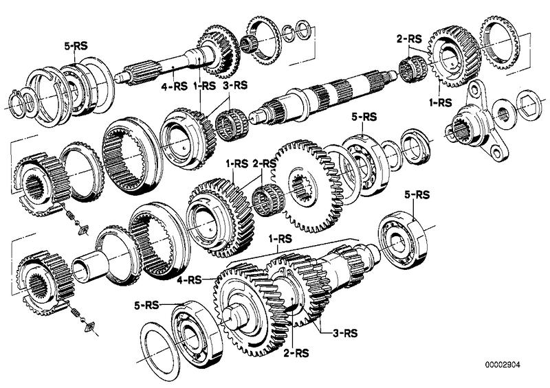 Getrag 262 tandwiel set-reparatie set