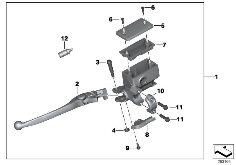 Handremarmatuur achterwiel