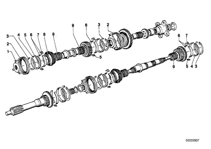 Getrag 235 tandw. set-onderdel. 