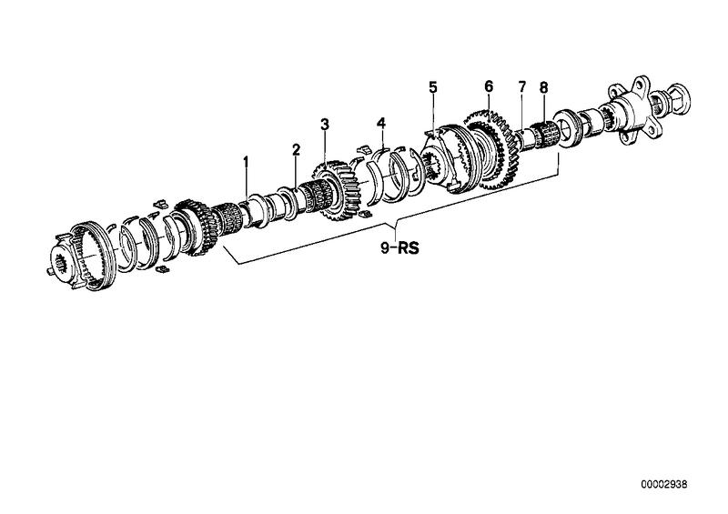 Getrag 235 tandw. set-onderdel. 