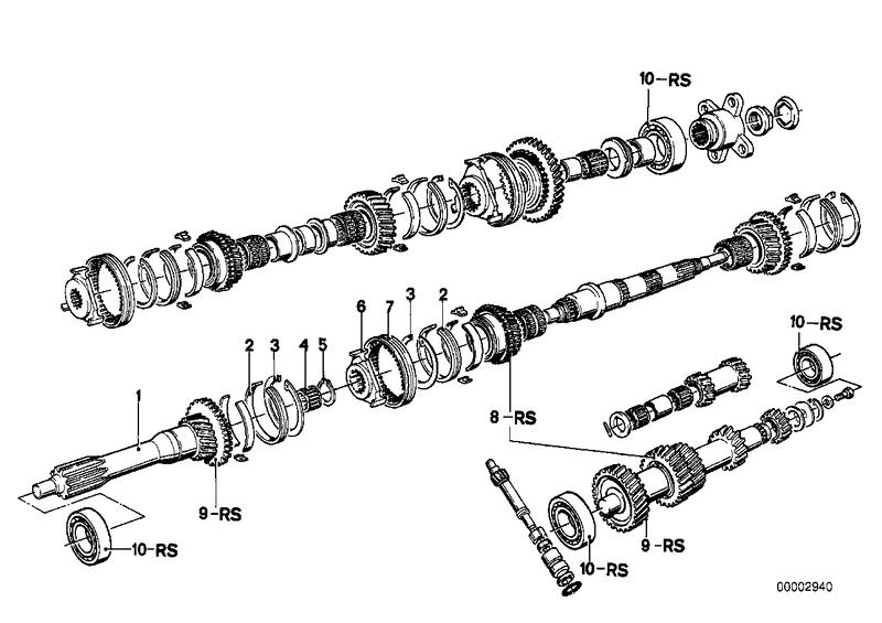 Getrag 235 tandw. set-onderdel.  / repar. set