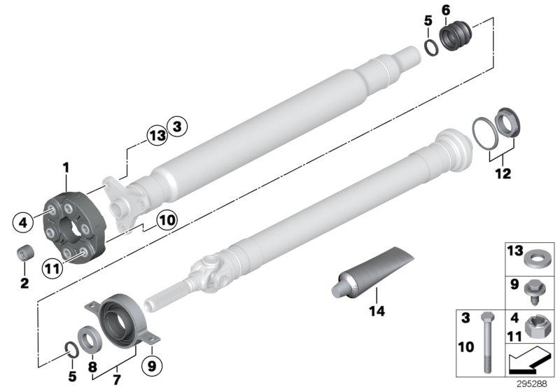 Flexibele koppel./tussenlager/inlegmoer