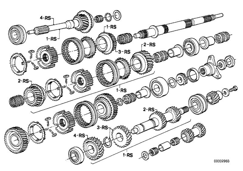 Getrag 265 / 5 tandwiel set-reparatie set