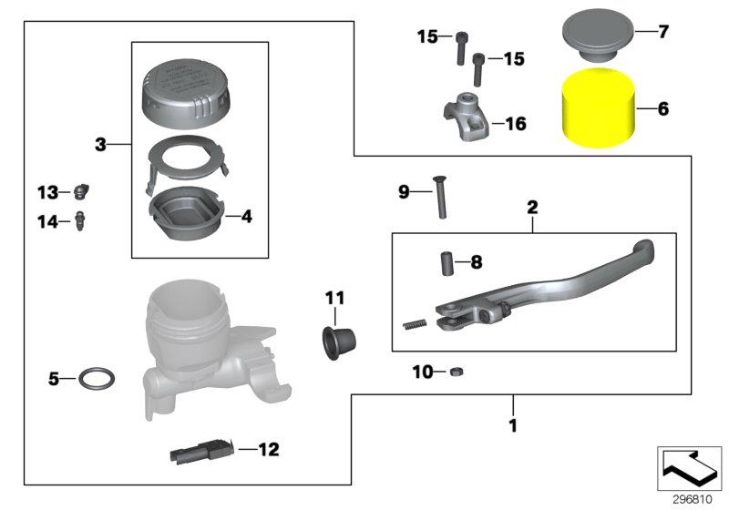 Handremarmatuur stuurklemming M5