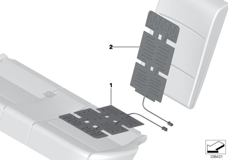 Elektr.  onderd.  buddyseatverw.  achter