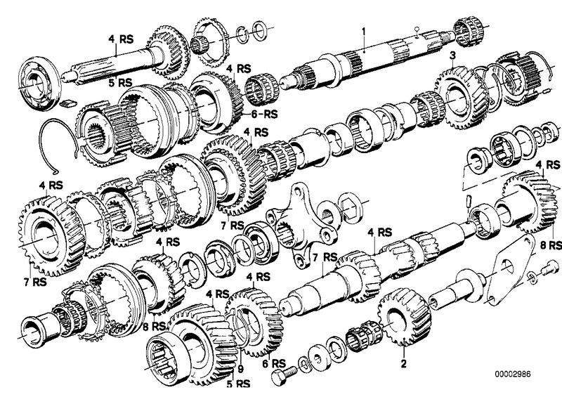 Getrag 245 / 2 / 4tandw. set-onderdel.  / repar. 