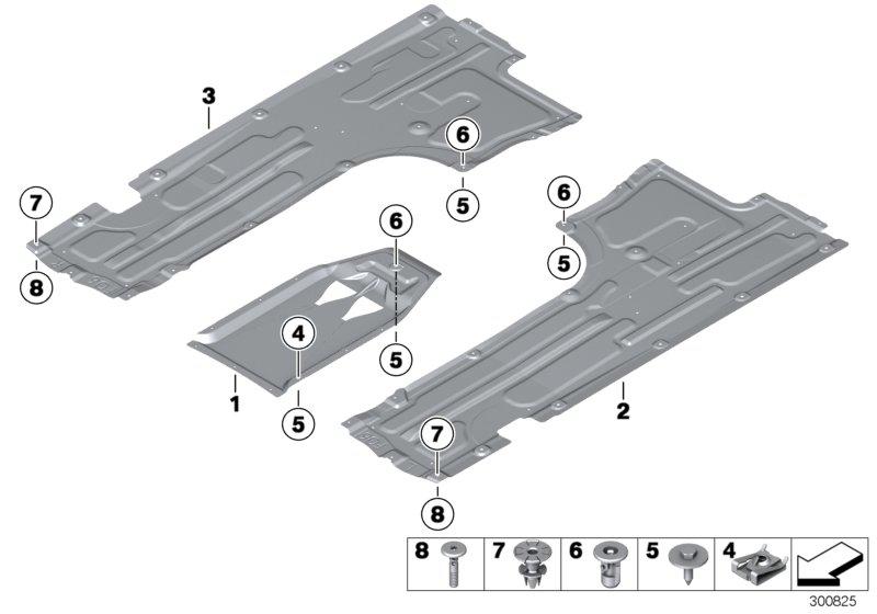 Bodembeplating vóór