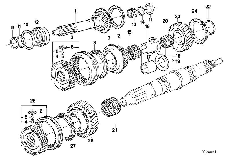 Getrag 260/5/50 tandwiel set, onderdeele