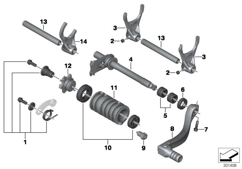 5-versnellingsbak-schakelingsdelen