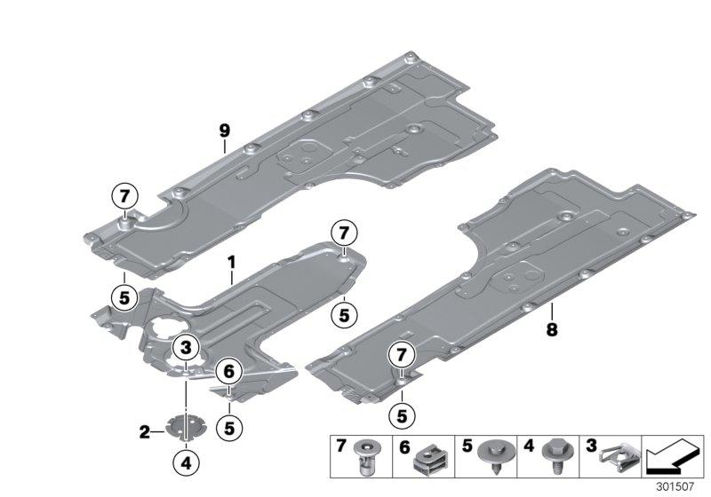 Bodembeplating vóór