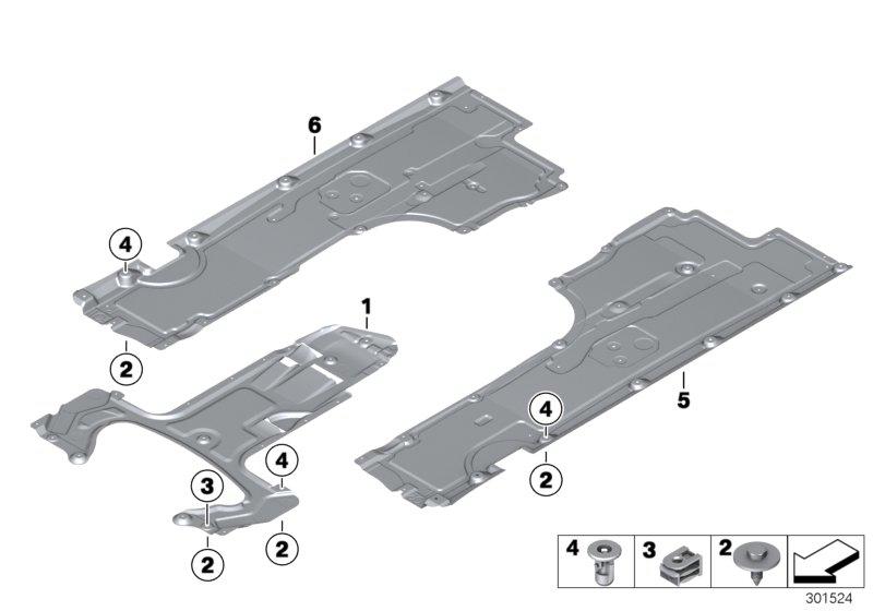 Bodembeplating vóór