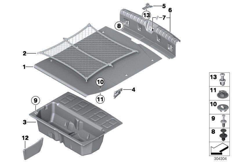 Bekleding bagageruimtebodem