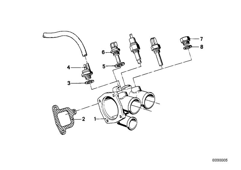 Koelsysteem-thermostaat/waterslang